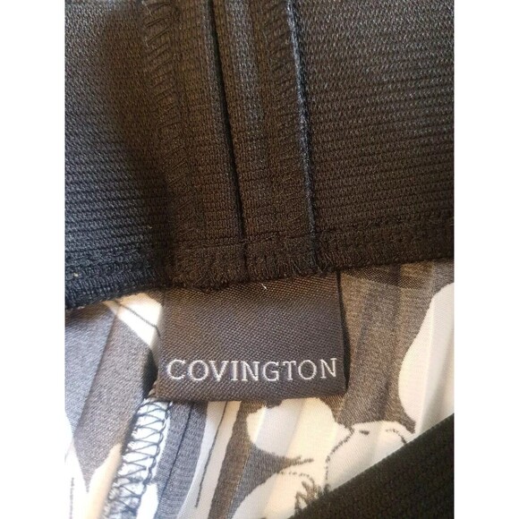 Covington Womens Skirt Size Small Floral Accordion Pleated High Low Bohemian - Picture 6 of 9